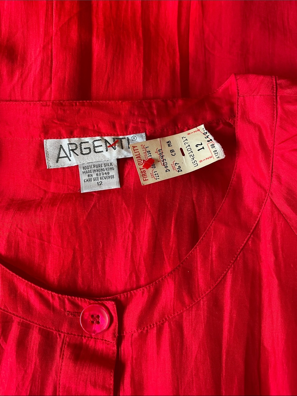 Argenti vintage silk dress deadstock - Picture 5 of 5